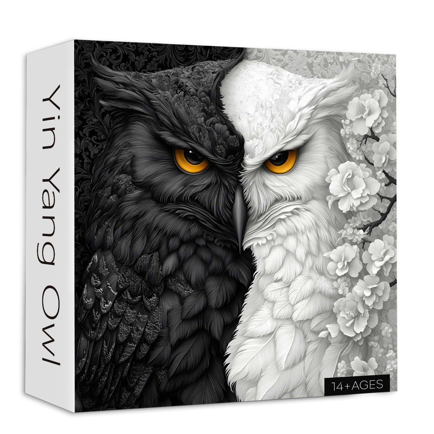 Black and White Owl Wooden Jigsaw Puzzle 1000 Pieces